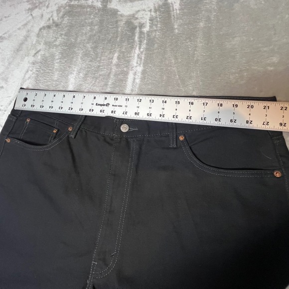 Levi's 541 Athletic Fit Black Jeans Mens Size 44x32 Stretch Denim EUC - Picture 4 of 6
